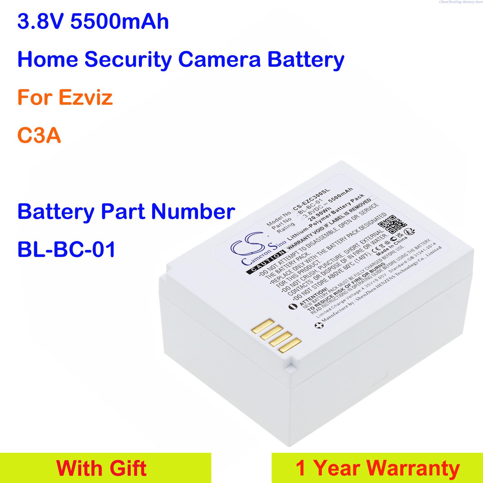 Home Security Battery Replacement - Cameron Sino 3.8V 5500mAh wymienna bateria