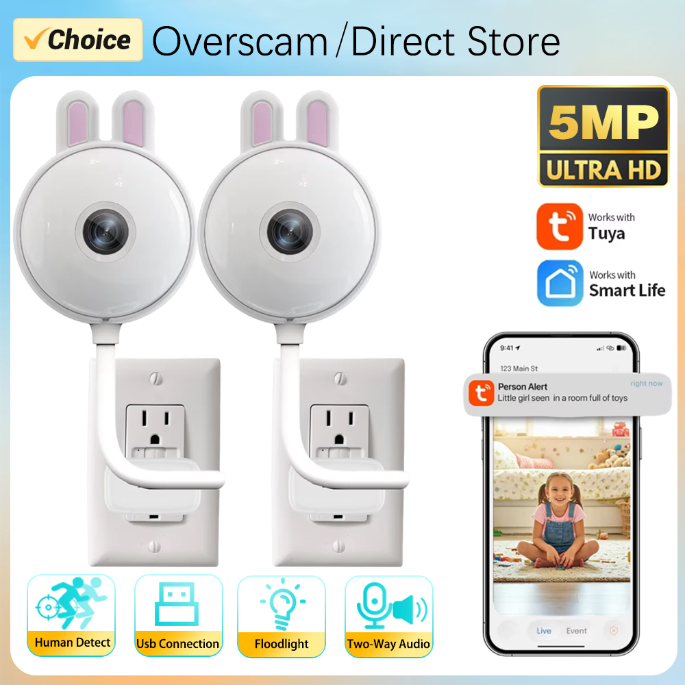 Mini Tuya Kamera WiFi w Kształ – Home Security Flood Lights recenzja i cena