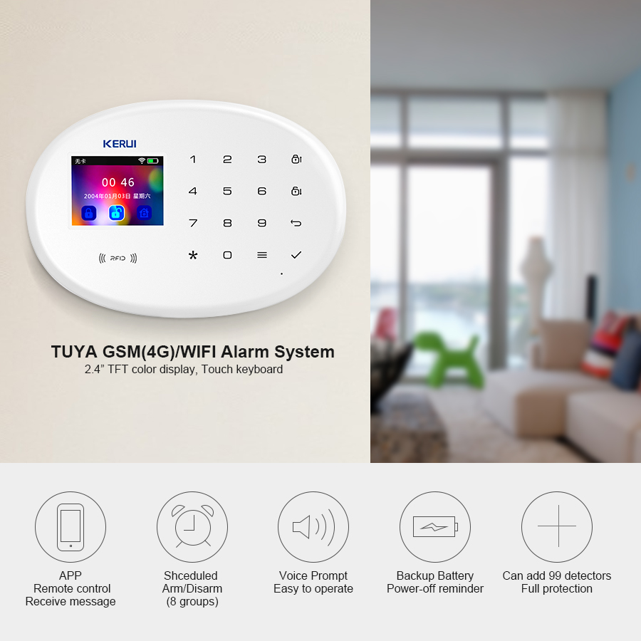 KERUI W202 System alarmowy WIF – Home Security Front Door Camera recenzja i cena