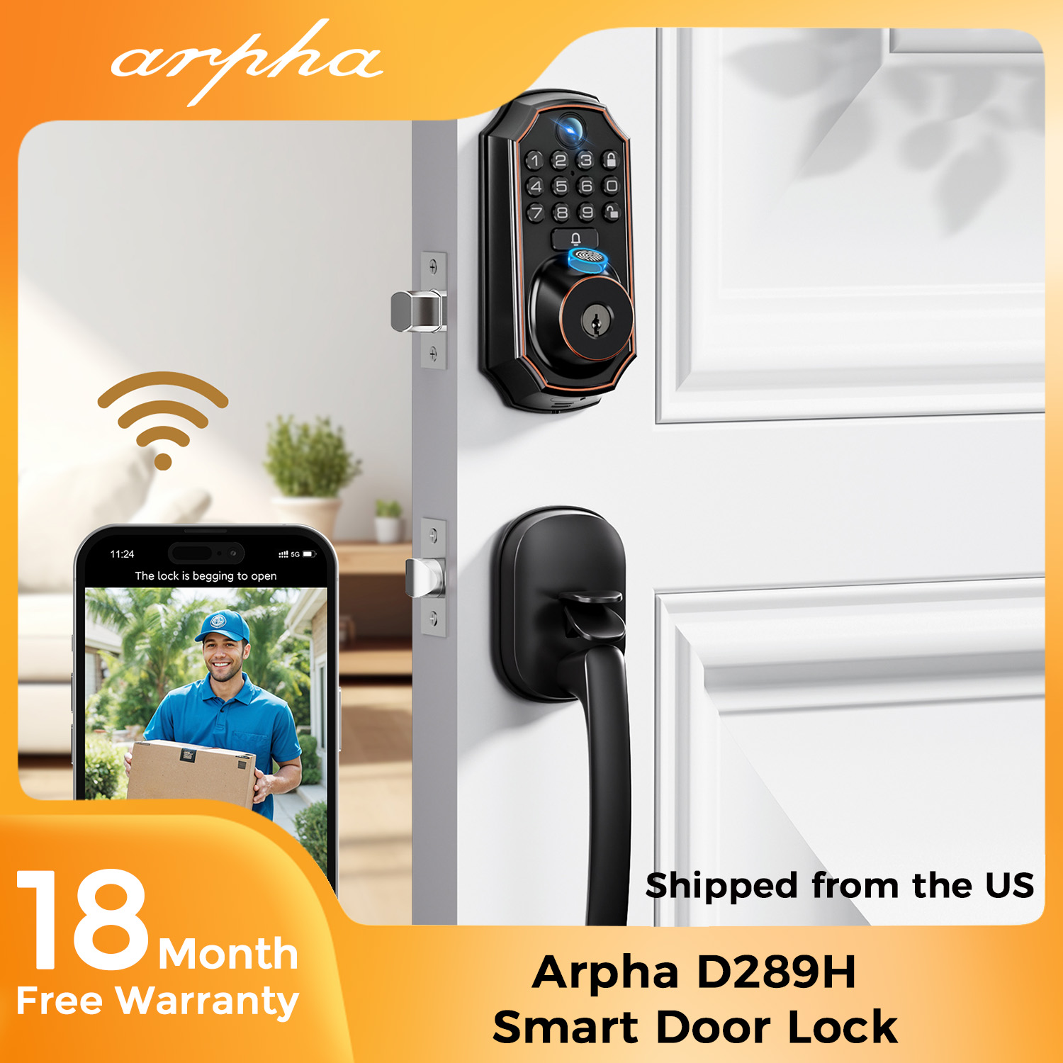 ARPHA D289H – inteligentny zam – Home Security Front Door Camera recenzja i cena
